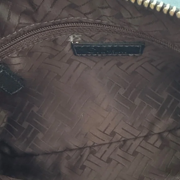 Cole Haan Black Leather Wristlet with Gold Accents - Picture 4 of 4